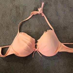 Bikini top—peach color—Victoria’s Secret—36C